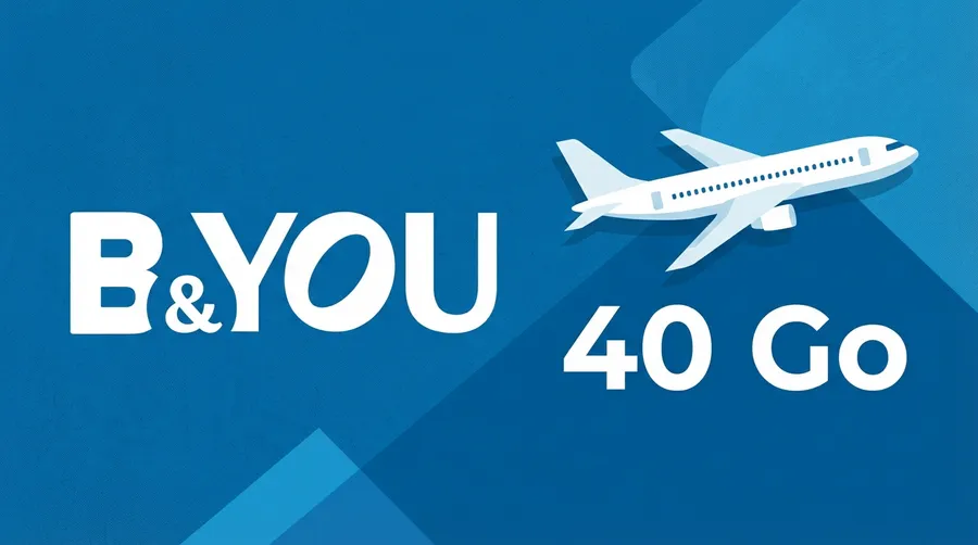 B&You casse les prix du roaming : 40 Go dans 110 pays à 16,99€/mois