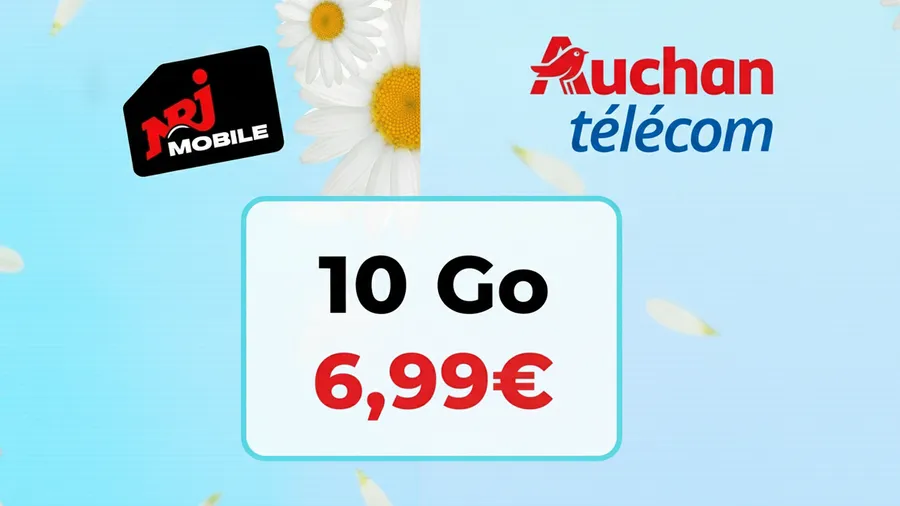 NRJ Mobile et Auchan Telecom passent leurs petits forfaits à 10 Go pour 6,99€