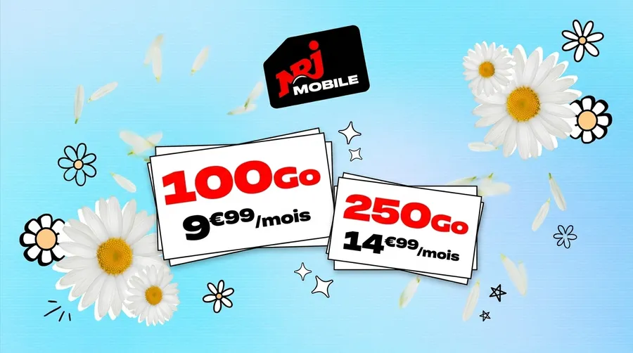 NRJ Mobile remanie sa gamme Woot : 100 Go à 9,99€ et 250 Go à 14,99€