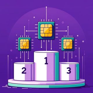 podium de cartes esim