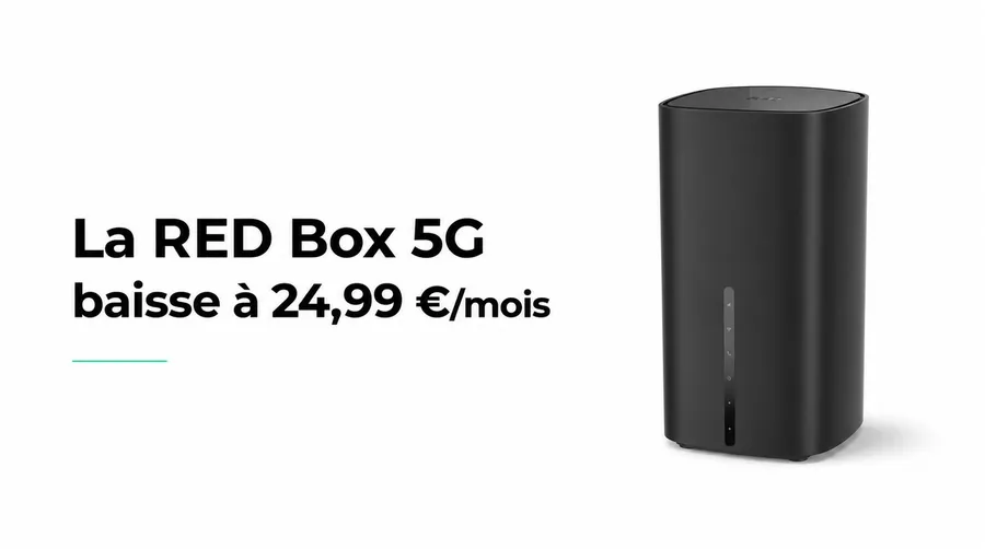 La RED Box 5G baisse à 24,99€/mois