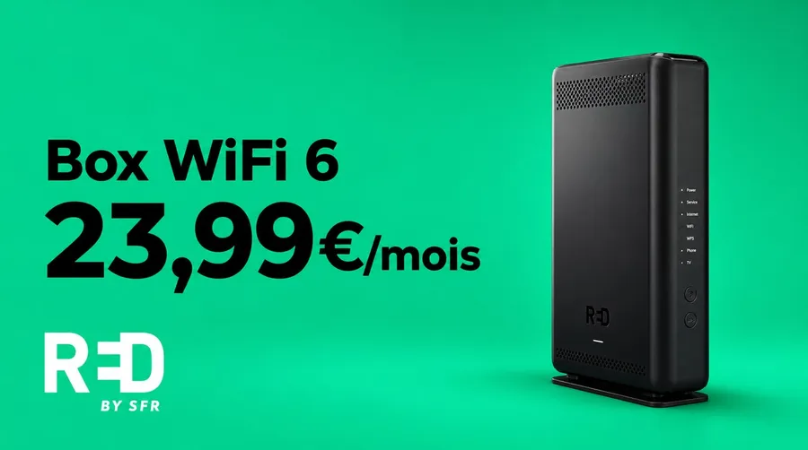 RED Box Wifi 6 redescend à 23,99€/mois